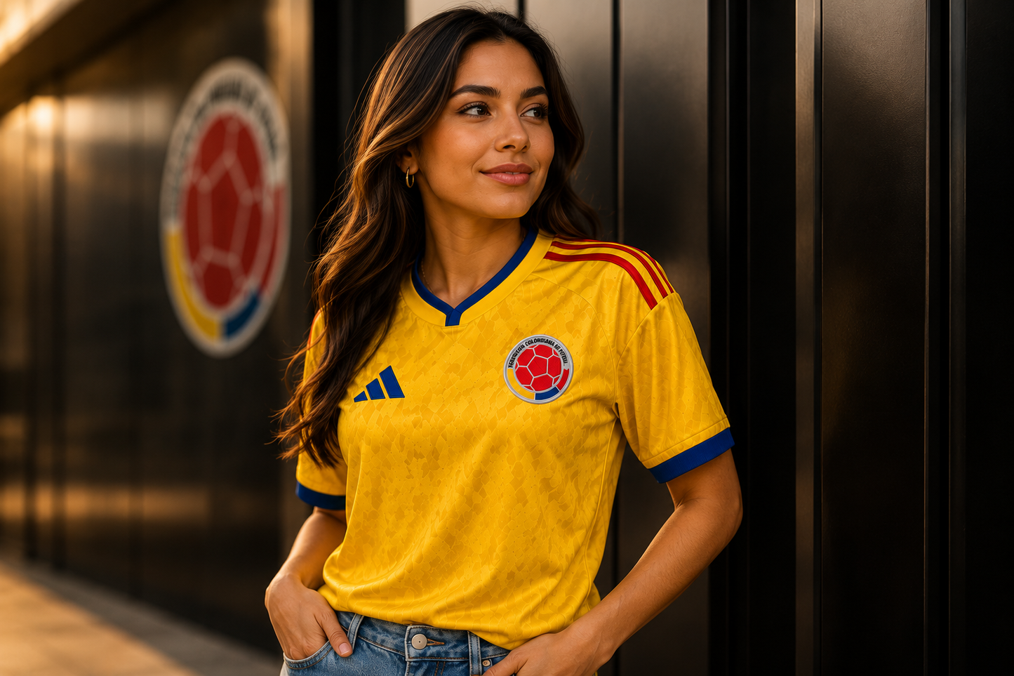 Camisa SELECCION COLOMBIA dama y caballero.